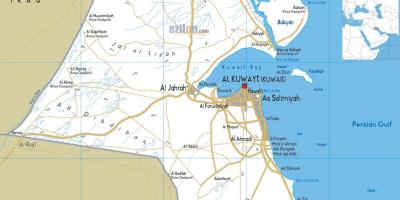 Град Кувајт карта аутопутева