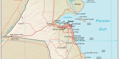 Кувајт локација на мапи 