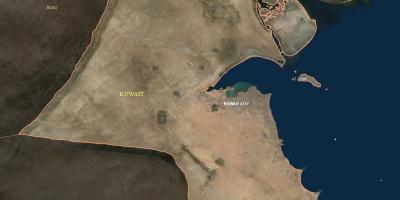 Карта Кувајт сателитска