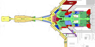 Кувајт међународни терминал аеродрома мапи